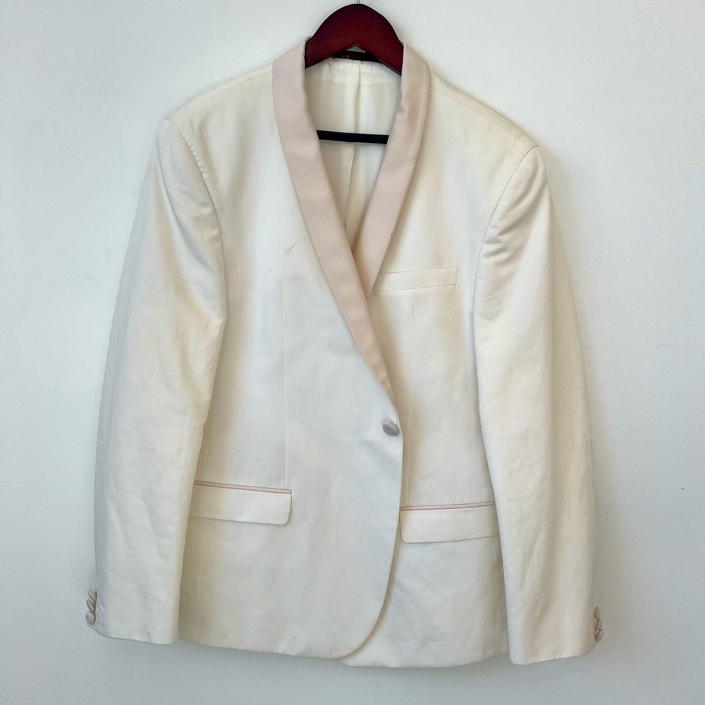 White jacket with lapels